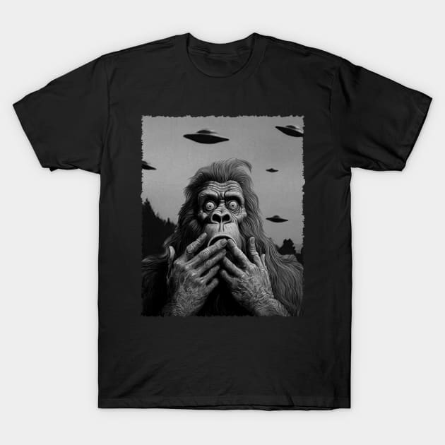 Bigfoot Bliss Embrace the Mystery with Cryptid-Themed Apparel T-Shirt by SofiaRibeiro